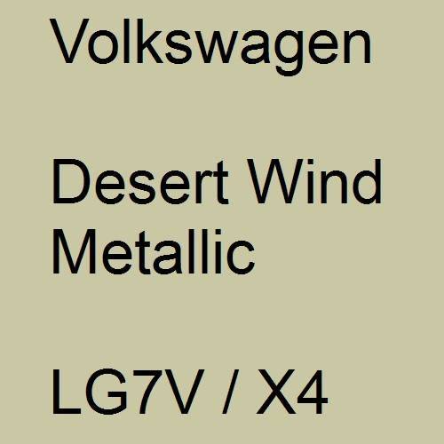 Volkswagen, Desert Wind Metallic, LG7V / X4.